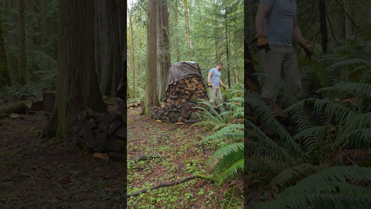 🛠️ Building a Holz Hausen — The Best Way to Stack Firewood 