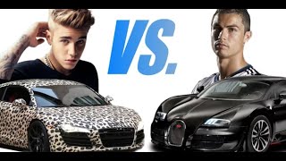 Cristiano Ronaldo vs Justin Bieber Cars Collection