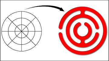 Polar Grid Tool Logo Design In Illustrator || Polar Grid Tool Logo Make In Adobe  Illustrator