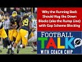 Why the Running Back Should Hug the Down Blocks (aka the Rump Line) with Gap Scheme Blocking