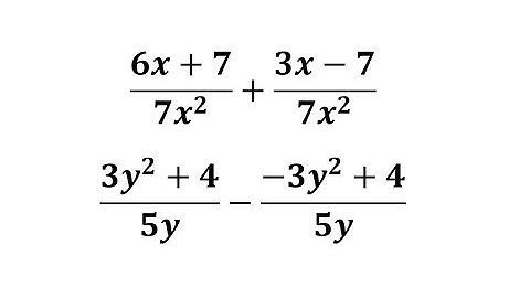 Add or Subtract Basic Rational Expressions with Like Denominators: (ax and bx^2)