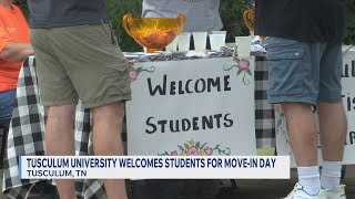 Tusculum welcomes new students moving into dorms