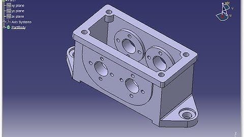 CATIA V5 - Pad - Pocket - Mrror - Hole - Circural and Rectangular patern - 2D into 3D Modeling
