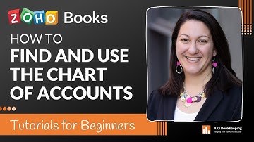 How to Find and use the Chart of Accounts in Zoho Books