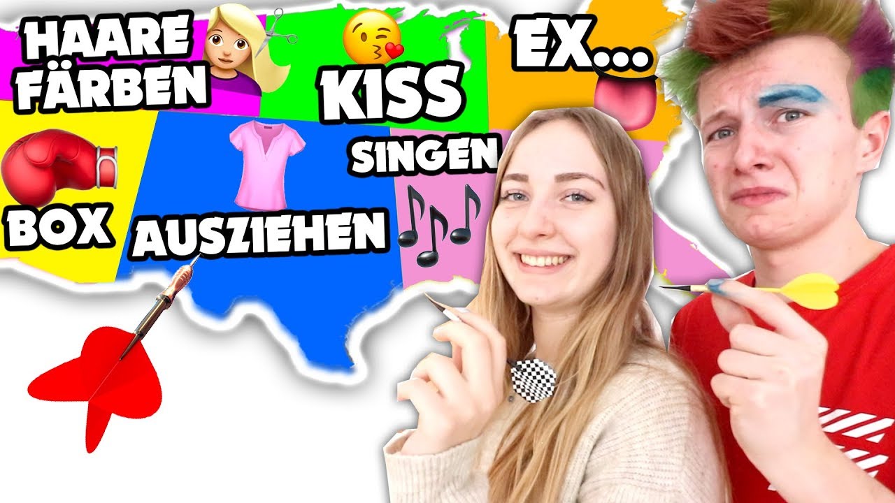 DARTS auf eine KARTE werfen & ALLES MACHEN, worauf er landet - Challenge 😳🎯