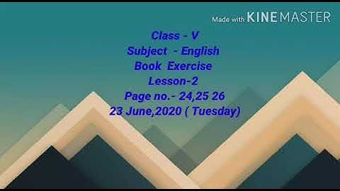 #Class-5 #English #Lesson-2 (Two Frogs) #PSEB (#Solved Exercise)#Page no 24,25,26)
