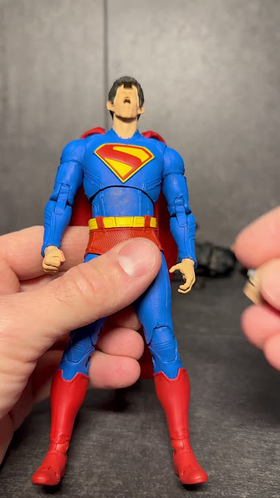 McFarlane repainted Superman #mcfarlanetoys #superman #jamesgunnsuperman #shorts #shortvideo