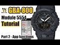 Łączenie się z aplikacją CASIO G-SHOCK GBA-800 step tracker bluetooth ustawienia zegarka