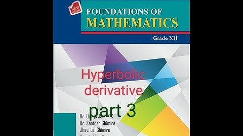 class 12  hyperbolic function derivative part 2