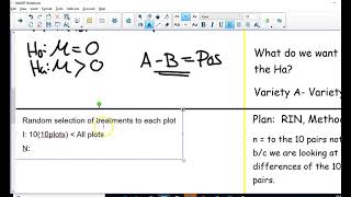 #75 1-Sample t-etst for matched pairs