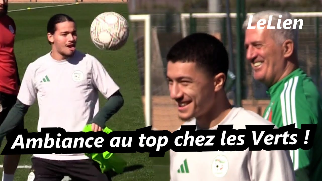 🇩🇿 CAN 2025 : superbe ambiance à l’entraînement des Verts avant le quart face au Nigeria