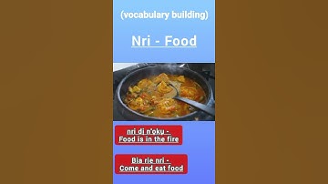 How to say food in Igbo language and make sentence with it. (vocabulary buider) #shorts