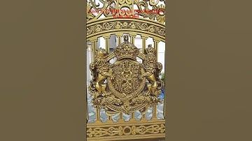 Mẫu cổng nhôm đúc đẹp