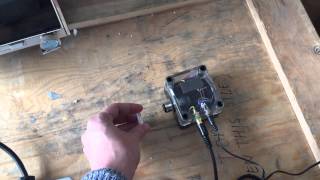 Retroreflective sensor toggle mains switch