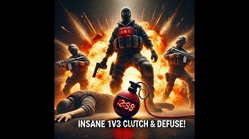Intense 1v3 clutch and defuse in Dust 2 | CS2