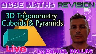 GCSE Maths Revision 3D Trigonometry Angle between a line and a plane | Angles between two planes 📢🌏