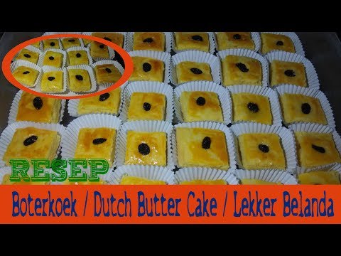 RESEP / Cara Membuat Boterkoek / Dutch Butter Cake / Lekker Belanda