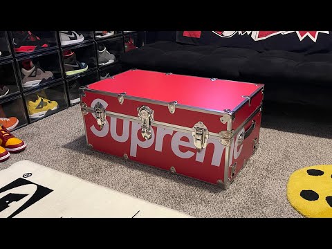 2022 Supreme x Rhino Red Wood Trunk Limited Brand New