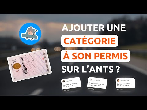 Ajouter une catégorie à son permis actuel sur l’ANTS