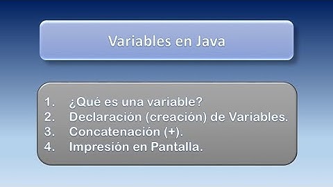 CURSO de Programacion JAVA 2019 03 Variables | CURSO DE JAVA 03 Variables