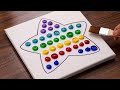 How To Paint Star on Canvas｜Cool Art Ideas｜Acrylic Painting For Beginners (1456)