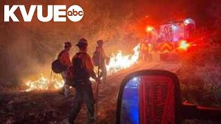 Baker Wildfire burning Tuesday morning in Burnet County