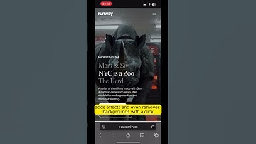 This AI Edits Your Videos Automatically 🎞️ | Runway ML #shorts