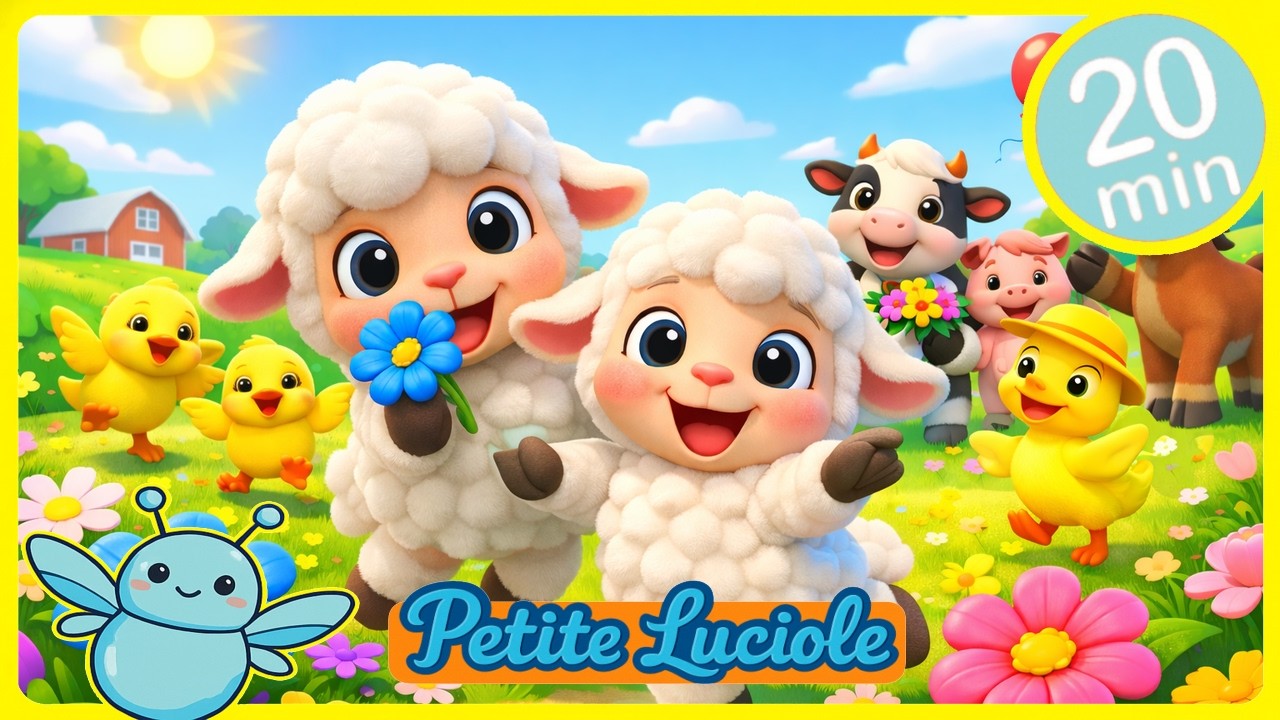 L’Aventure Colorée du Petit Mouton 🐑🌸 + Chansons | Petite Luciole