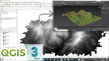 How To Create HeightMap from Contour Data using Rasterize Tool in QGIS (+DISPLACE Modifier 3DsMAX)