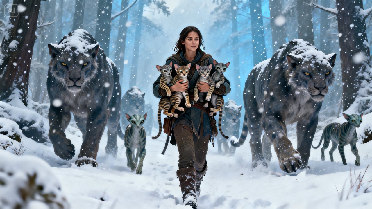 The Pack Mourned Their Cubs—Till the Human Walked In, Covered in Snow, Hauling Them All | HFY