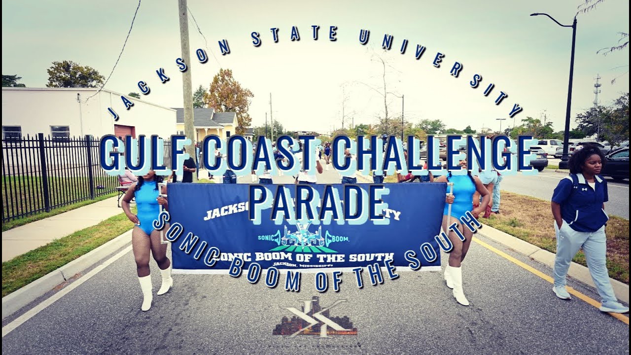 Jackson State University "Sonic Boom of the South" Marching in the 2025 Gulf Coast Challenge Parade