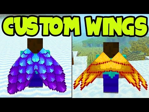 Minecraft PS3, PS4, Xbox-맞춤형 ELYTRA WINGS! 타이틀 업데이트 TU46 (TU46)의 모든 커스텀 ELYTRA WINGS