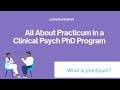 What is Practicum? | Clinical Psychologist Training