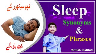 Sleep Meaning, Synonyms & Phrases in English //British Institute