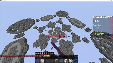 Getting 300 kills in knockback ffa