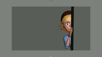 Level 3 Assignment 1: Scared Character Peering Around A Corner