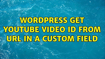 Wordpress: Get YouTube video id from url in a custom field (4 Solutions!!)