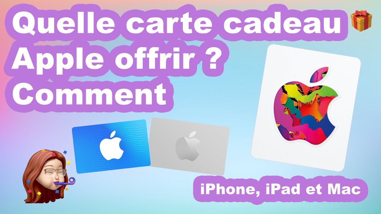 Comment offrir une e-carte cadeau Apple ? 