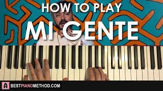 HOW TO PLAY - J Balvin, Willy William - Mi Gente (Piano Tutorial Lesson) screenshot 3