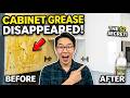 $2 Vinegar REMOVES Stubborn Grease From Kitchen Cabinets Instantly