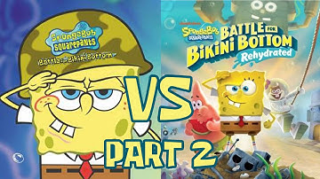 SpongeBob Squarepants Battle for Bikini Bottom Rehydrated Dream Trailer Comparison New vs Old