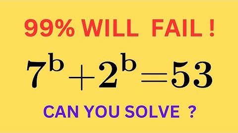 Why 99% of Students Get This Math Problem Wrong | Math Olympiad Question |