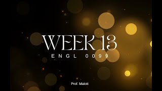 Week 13