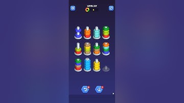 Nut sort - color puzzle game by kiwi fun level 327