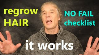 Regrow hair, NO FAIL checklist PDF