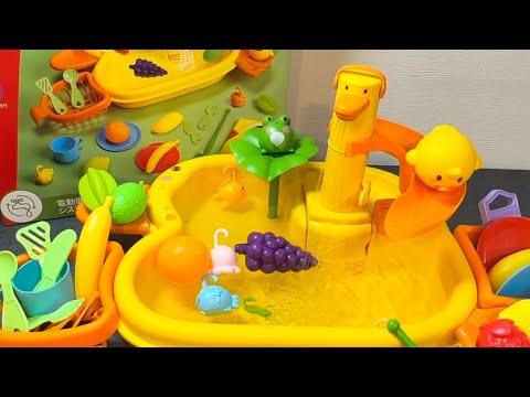 16 Minutes Satisfying with Unboxing Cute Yellow Duck Shower Pool Kitchen Playset | ASMR Video