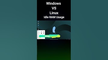 Ram usage Windows VS Linux  #linux #windows