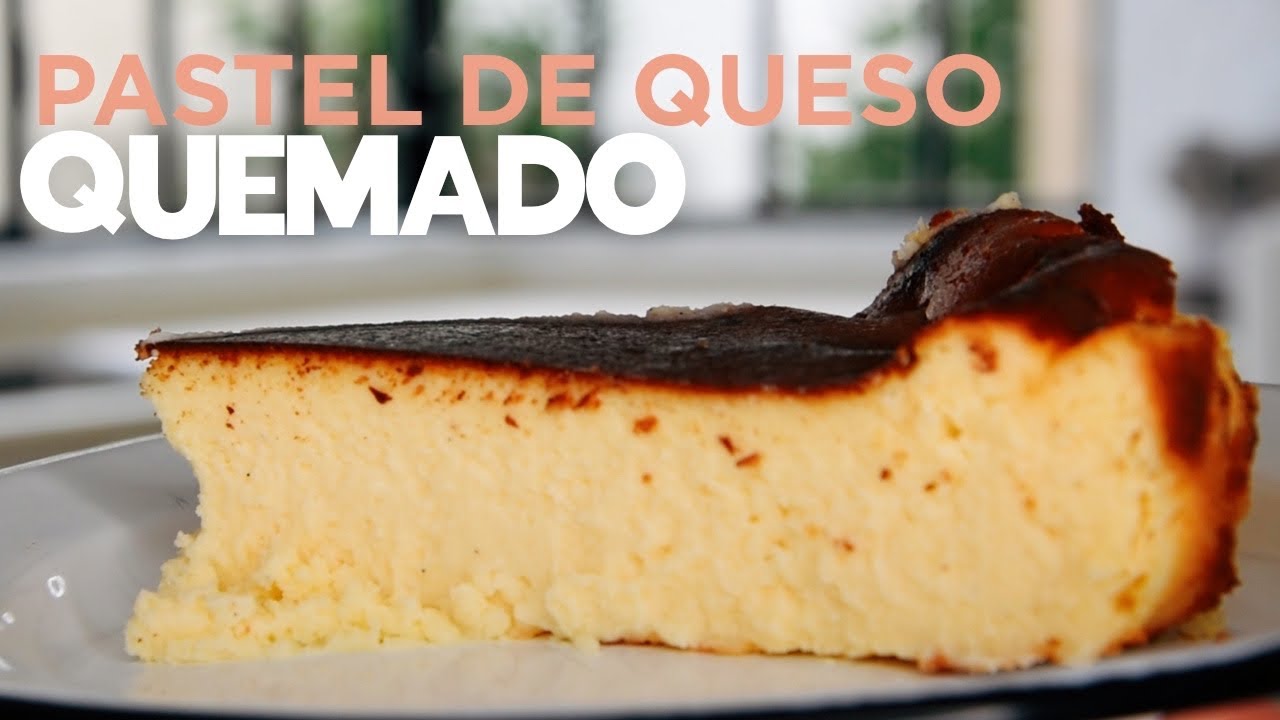 Pastel de queso “quemado” vasco , en 1 paso súper cremoso Supera al