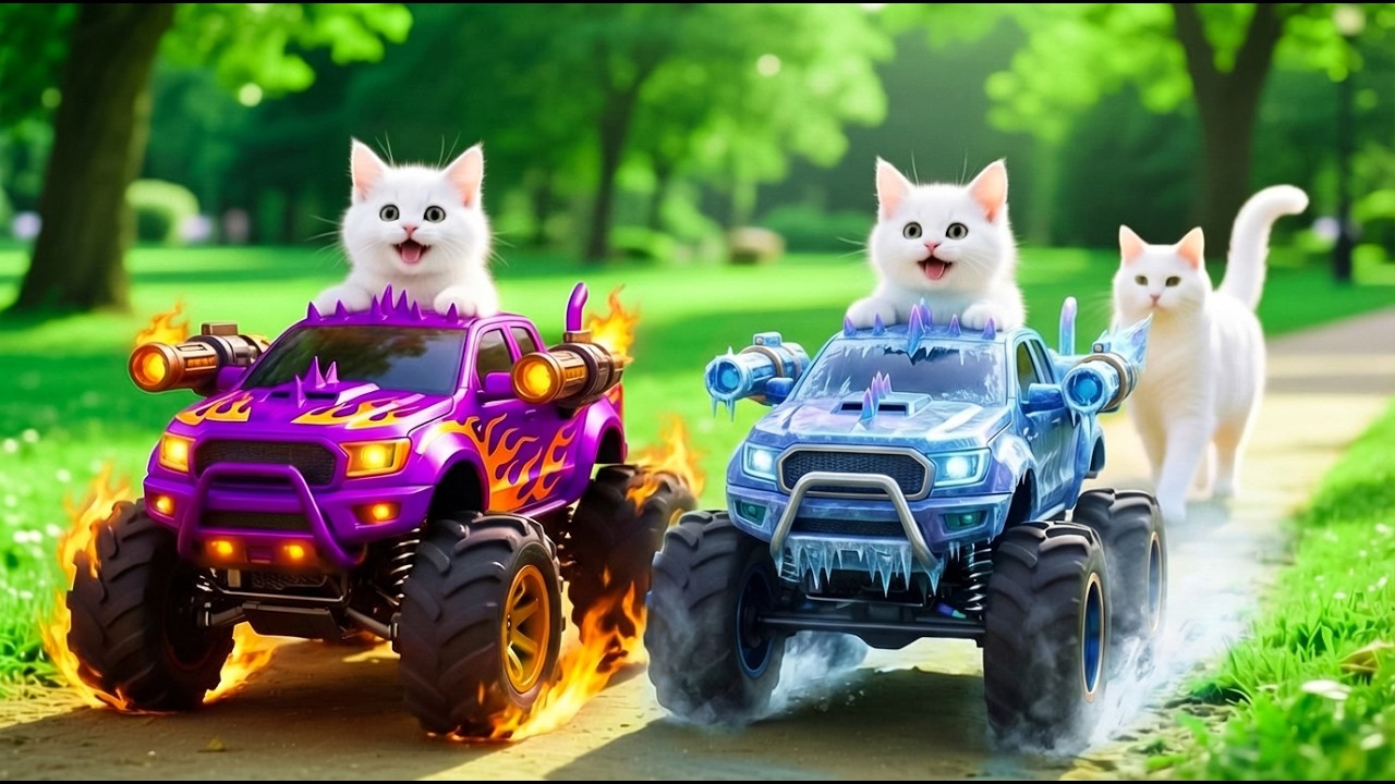 Mama Cat Trims Fur on the Farm and Makes Tiger Hat For Kittens At Home🐾🎩🐯