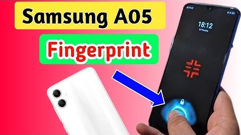 How To Set Display Fingerprint Lock In Samsung A05/Samsung A05 phone me fingerprint lock kaise lagea